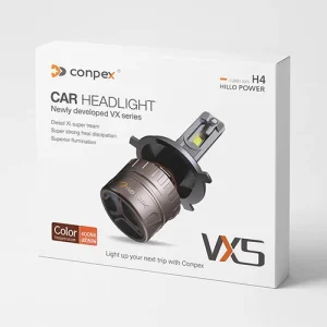 هدلایت کانپکس دو رنگ conpex vx5 (زرد و سفید یخی) اصل پایه H4